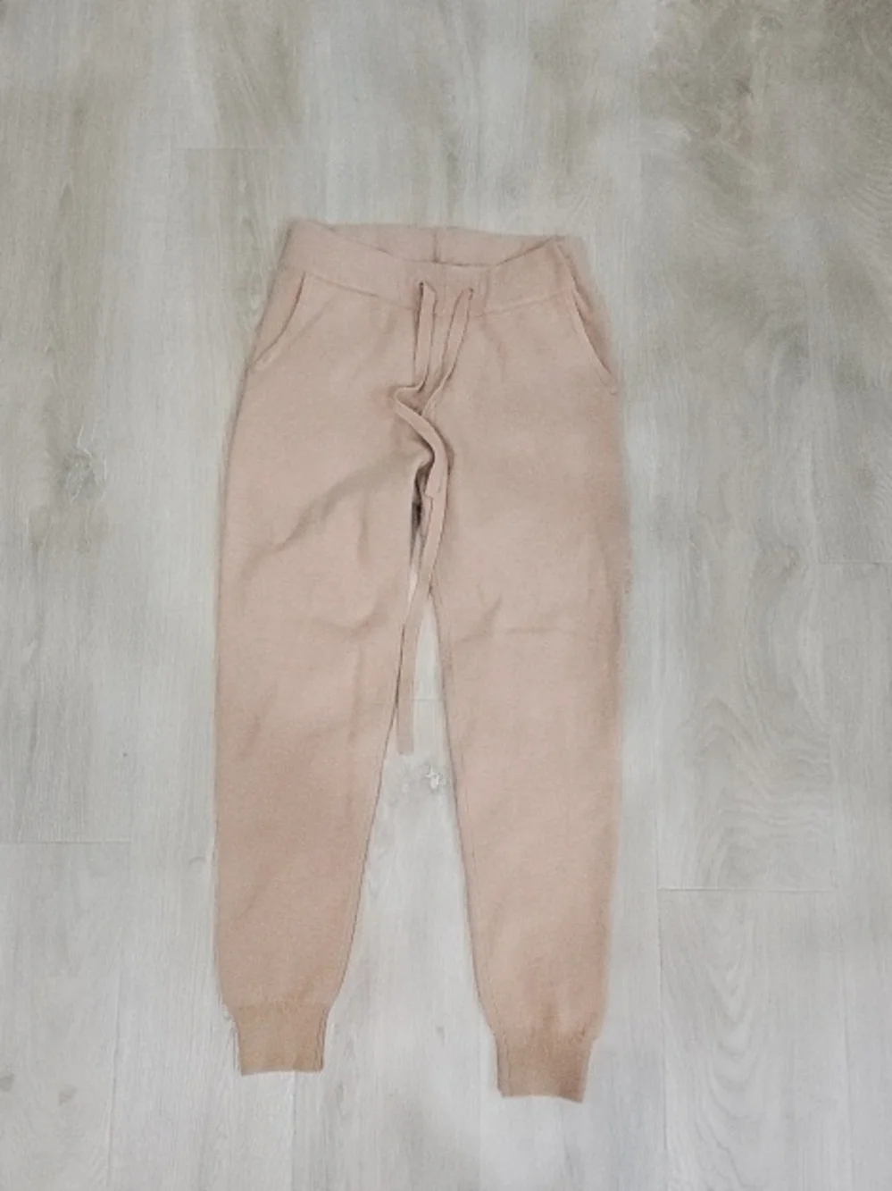 Neutral Beige Women's Jogger Pants - Soft Knit Track Pants